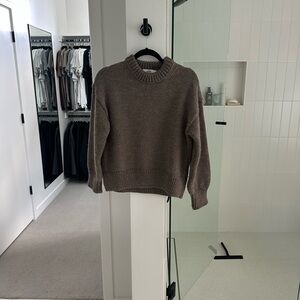 Mango Brown Crew Neck Sweater